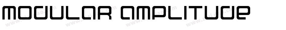 Modular Amplitude字体转换